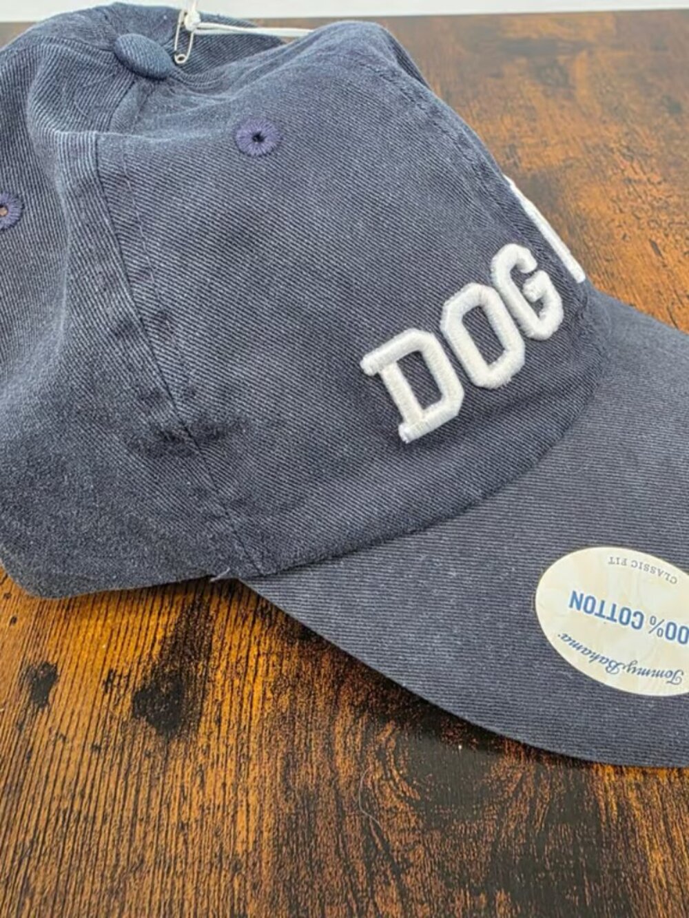 Dog Dad Navy Blue Baseball Cap Adjustable Hat